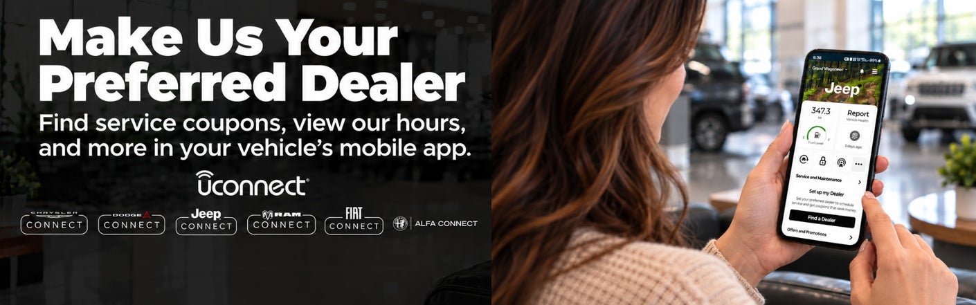 uconnect® make us your preferred dealer | Alfa Romeo of Marin in San Rafael CA